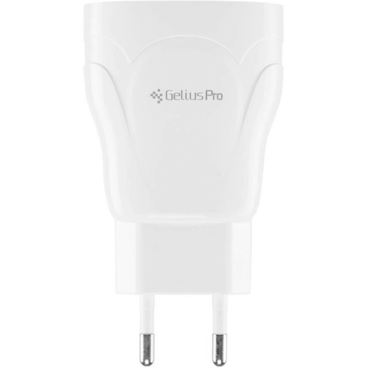 Мережевий зарядний пристрій Gelius Pro Focus GP-HC01 2USB 2.1A Type-C, White