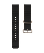 Ремінець для смарт-годинник універсальний Flat marine style (20мм), Black
