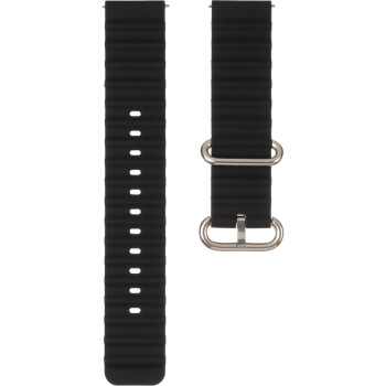 Ремешок для смарт-часов универсальный Flat marine style (20мм), Black