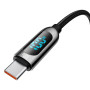 Data Кабель USB Baseus Display Type-C to Type-C (CATSK-B01) 100W 1m, Black