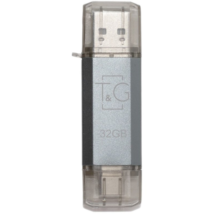 USB флешка T&G Star 009 USB / Type-C 32Gb, Silver
