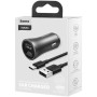 Автомобильное зарядное устройство Baseus Golden Contactor Pro USB 40W 3A USB to Type-C 1m, Dark Grey
