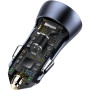 Автомобильное зарядное устройство Baseus Golden Contactor Pro USB 40W 3A USB to Type-C 1m, Dark Grey