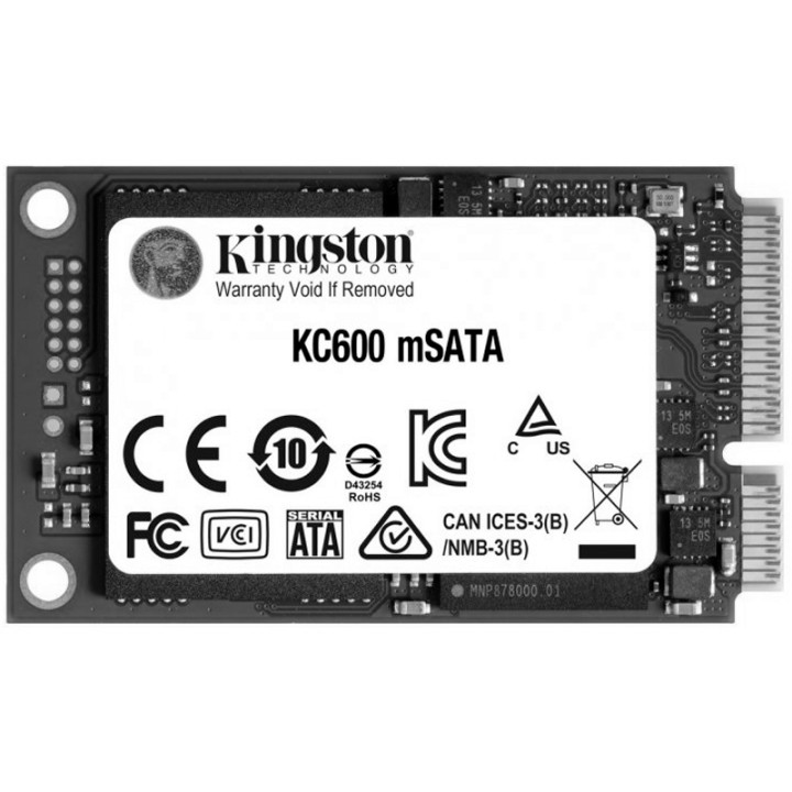 Внутренний SSD-накопитель Kingston KC600 M.2 256Gb (SKC600MS/256G/256Gb/Sata3/3D NAND TLC)