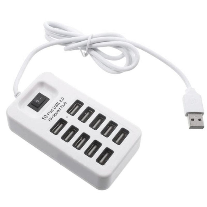 USB-хаб P-1603 10 USB 2.0, White