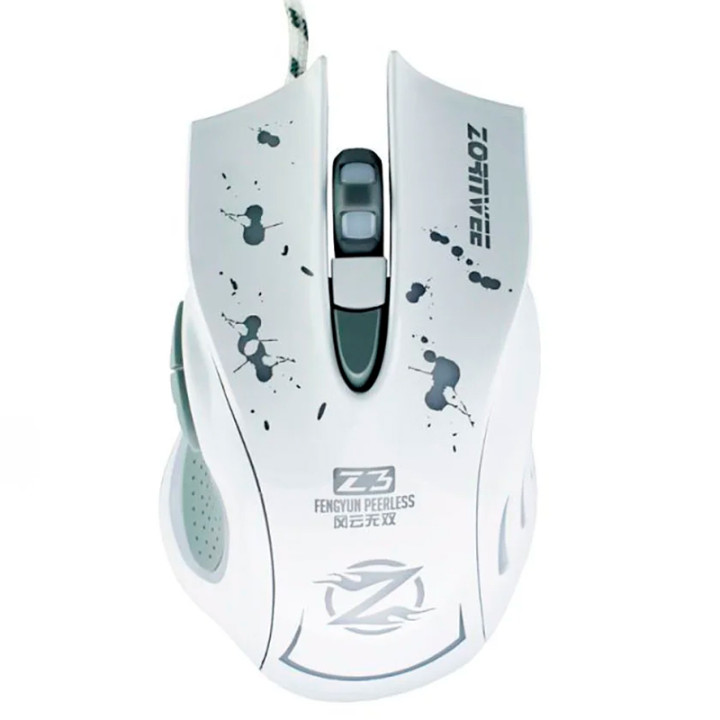 Проводная компьютерная мышь Zornwee Z3, White