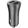 Автомобильное зарядное устройство Baseus Golden Contactor Pro USB 40W 3A USB to Type-C 1m, Dark Grey