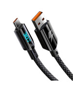 Data - Кабель Gelius Screen GP-UCN008 USB для Type-C 1.2m 30W, Black