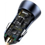 Автомобільний зарядний пристрій Baseus TZCCJD-0G Golden Contactor Pro 40W 1USB / Type-C + кабель Type-C 1m, Dark Grey