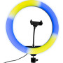  Різнокольорова кільцева Led-лампа MJ33 RGB 33см із вбудованим пультом