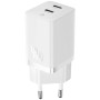 Сетевое зарядное устройство Baseus GaN5 Pro 40W 2Type-C (CCGP180102), White