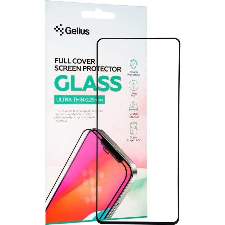 Защитное стекло Gelius Full Cover Ultra-Thin 0.25mm для Xiaomi Mi 10T / Mi 10T Pro, Black