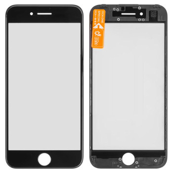 Стекло дисплея + Рамка + Oca для Apple iPhone 7, Black