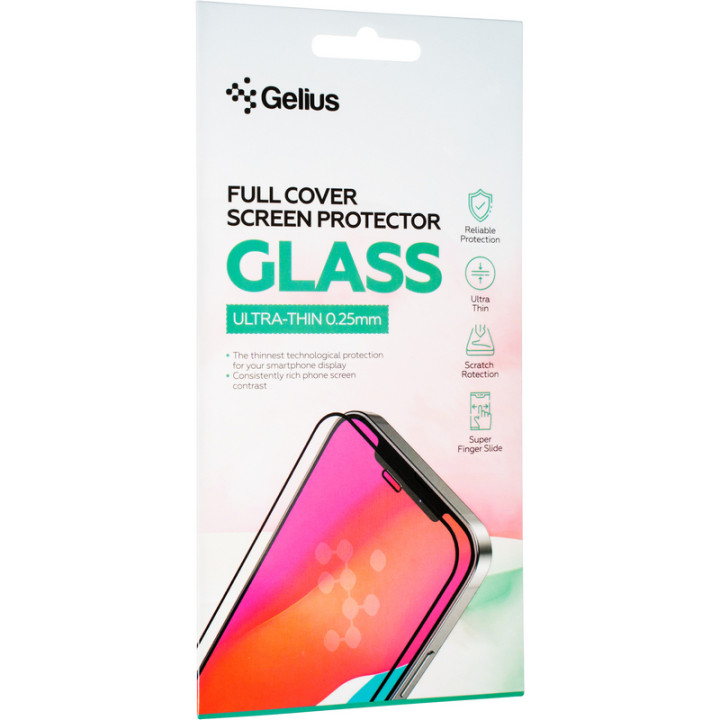 Защитное стекло Gelius Full Cover Ultra-Thin 0.25mm для Vivo Y20/ Y20i/ Y21/ Y33s, Black