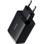 Мережевий зарядний пристрій 3USB Baseus Compact Charger 17W (CCXJ020101), Black