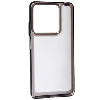 Чохол-накладка Silicon Space Case для Xiaomi Redmi Note 13 Pro 4G / Poco M6 Pro 4G, Transparent-Black