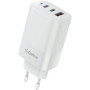 Мережевий зарядний пристрій Gelius Elevaro GP-HC065 PD65W / QC3,0, White