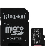 Карта памяти microSDXC 512Gb KIngston Canvas Select Plus A1 (UHS-1) (R-100Mb/s) + Adapter SD