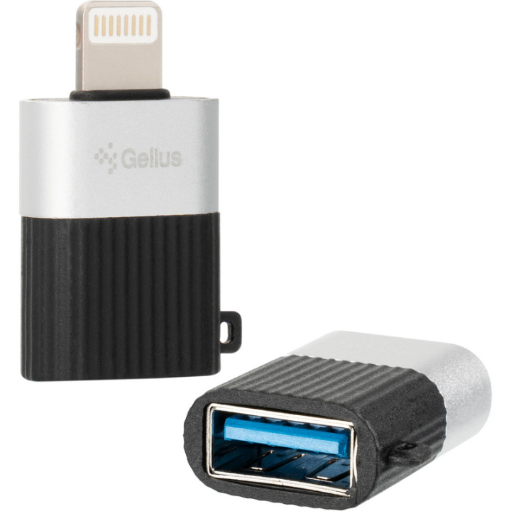 Перехідник адаптер OTG Gelius GP-OTG003 USB to Lighting, Black