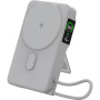 Зовнішній акумулятор Power Bank Gelius Fluxen GP-PBW120 із бездротовою зарядкою Qi2 15W 10000mAh, Grey
