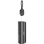 Зовнішній акумулятор Power Bank XO PR281 з ліхтариком та кабелем Type-C to Lightning 5000mAh, Black