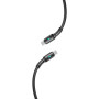 Кабель USB Gelius Lumin Lamp GP-UC100 Type-C to Type-C 2m (60W), Black