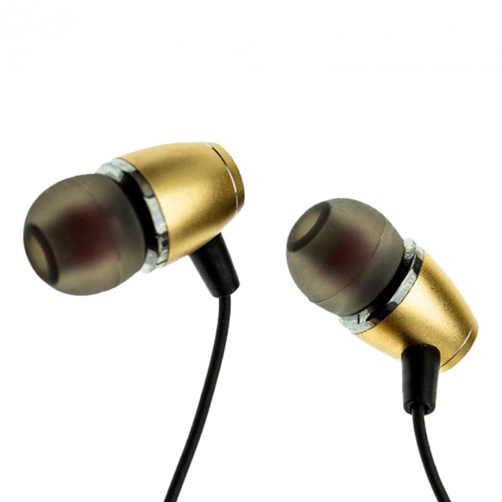Провідні вакуумні навушники HF Denmen DR11 3.5 mm, Gold
