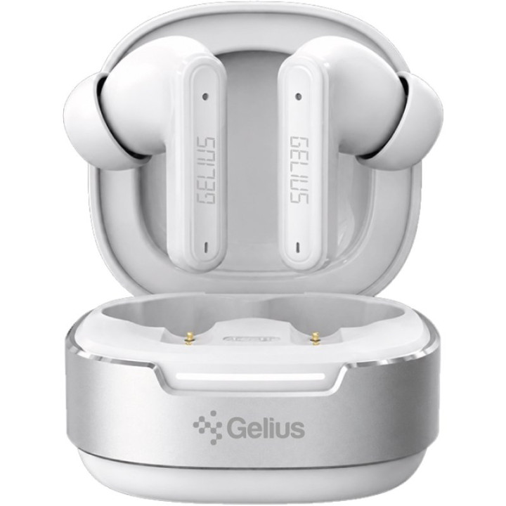 Беспроводные Bluetooth наушники Gelius GP-TWS026 ANC / ENC 500mAh, White