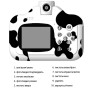 Дитячий фотоапарат із печаткою Ч/Б фото F-11SD (COW), White-Black