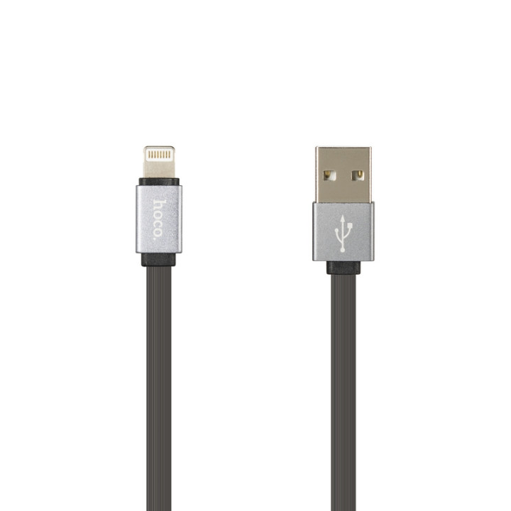USB Cable Hoco U33 Retractable Lightning 0,9m, Black 