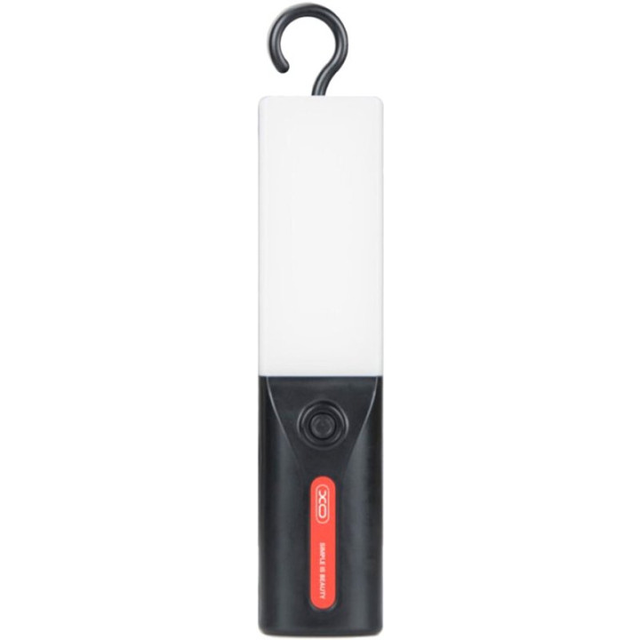 Портативная лампа XO YH18 на магнитах с солнечной панелью 1500mAh, Black-White