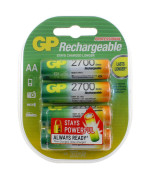 Акумуляторна батарейка AA (R-6) GP 2700 mAh (270AAHC-UC4)(4шт на блістері)