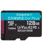 Карта памяти microSDXC Kingston Canvas Go Plus A2 V30 128Gb  (UHS-1 U3) (R-170Mb/s)