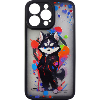 Чехол накладка Gelius Print Case UV (Magsafe) для iPhone 14 Pro Max, Street Husky