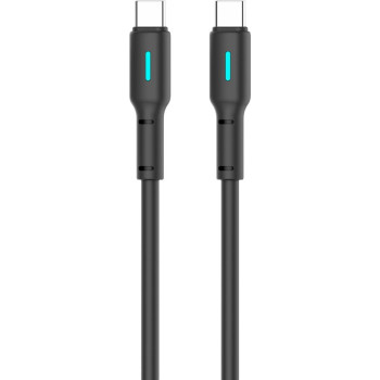 Кабель USB Gelius Lumin Lamp GP-UC100 Type-C to Type-C (2m) (60W) Black