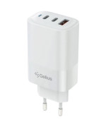 Сетевое зарядное устройство Gelius Elevaro GP-HC065 PD65W / QC3,0, White