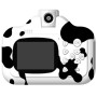 Дитячий фотоапарат із печаткою Ч/Б фото F-11SD (COW), White-Black