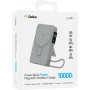 Зовнішній акумулятор Power Bank Gelius Fluxen GP-PBW120 із бездротовою зарядкою Qi2 15W 10000mAh, Grey