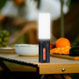 Портативная лампа XO YH18 на магнитах с солнечной панелью 1500mAh, Black-White
