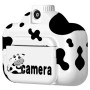 Дитячий фотоапарат із печаткою Ч/Б фото F-11SD (COW), White-Black
