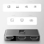 USB HUB Baseus Matrix HDMI Switcher Space (2в1 или 1в2) (CAHUB-BC0G), Grey