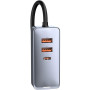 Автомобильное зарядное устройство Baseus CCBT-A0G Fast Charge 120W 2 USB/2 Type-C, Grey