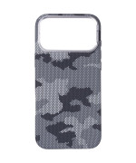 Чехол Carbon Case Camera Stand MagSafe для iPhone 17 Pro Max, Military Grey