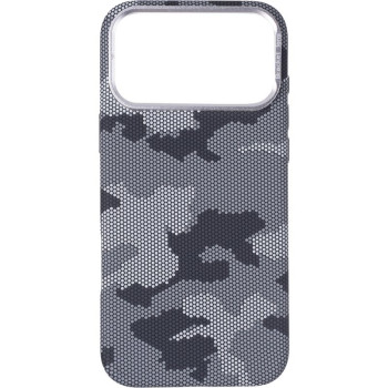 Чехол Carbon Case Camera Stand MagSafe для iPhone 17 Pro Max, Military Grey