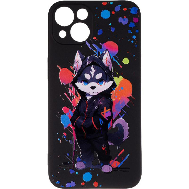 Чехол накладка Gelius Print Case UV для iPhone 13, Street Husky