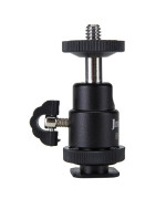 Поворотный адаптер Jmary BH-02 360° с резьбой 1/4" для камеры, смартфона и LED-оборудования, Black