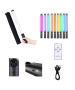 Лампа Led Stick RGB разноцветная палка-меч для фото и видео с пультом, Black