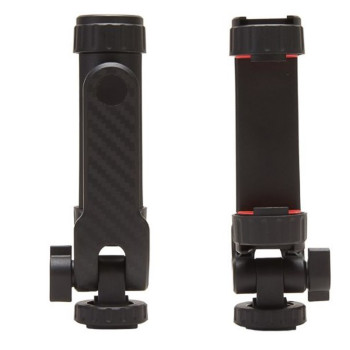 Держатель для смартфона Jmary BH-05 с двойным креплением Cold Shoe и резьбой 1/4", Black