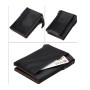 Шкіряний чоловічий гаманець RFID чорний