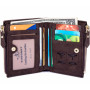 Чоловічий гаманець з еко-шкіри Baborry FQB-07 коричневий
